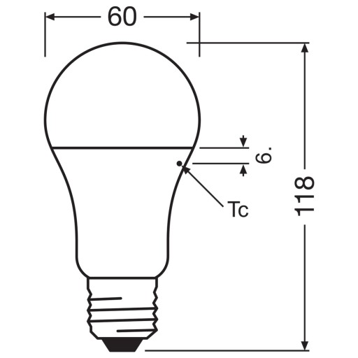E27 LED žiarovka 10W 75W 1055lm 2700K Teplá OSRAM