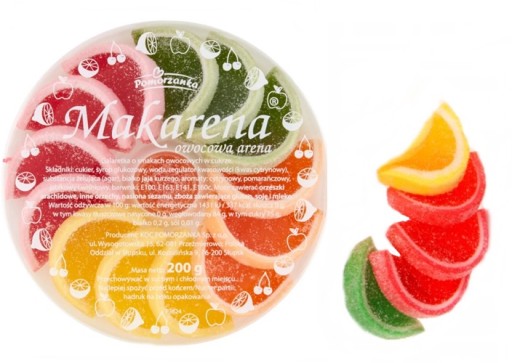 Cukrové želé Macarena príchuť PRL 200g