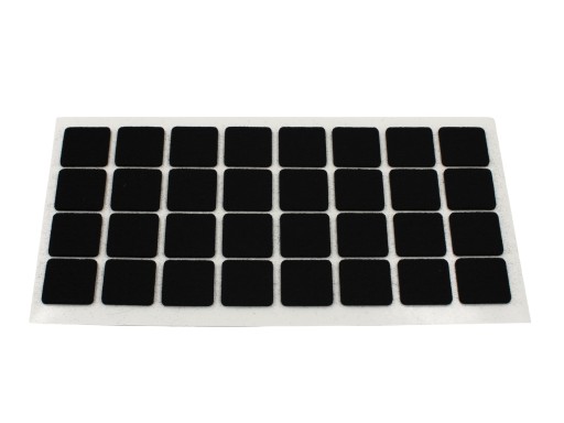 Samolepiace plsti STAROSTLIVOSŤ O PODLAHU 25 x 25 mm ČIERNA