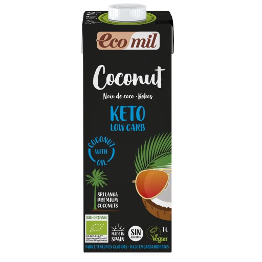 ECOMIL Keto Low Carb kokosový nápoj, bezlepkový