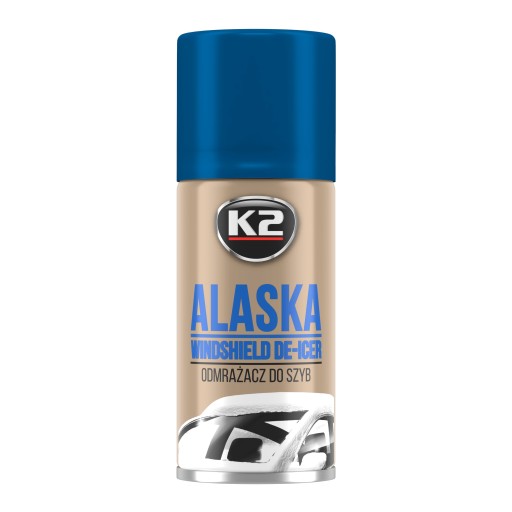 K2 ALASKA ROZMrazovač okien na autosklá, rozpúšťa ľad a námrazu, 150ml