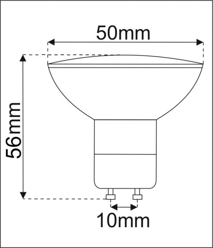 LED žiarovka GU10/8W/230V neutrálna biela