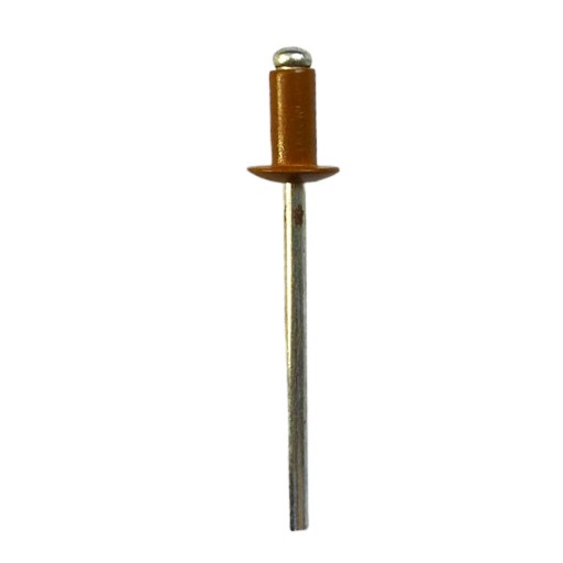HLINÍKOVÉ OCEĽOVÉ TRYSKANÉ NITY 4x8 mm 50 KS - HNEDÉ