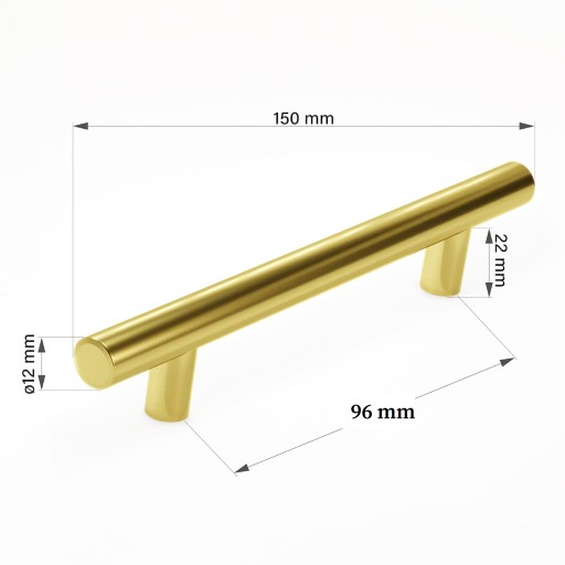 MATNE ZLATÁ NÁBYTKOVÁ ÚCHYTKA ZÁBRADĽKA KOVOVÁ ÚCHYTKA SKRIŇKY L-96/150mm