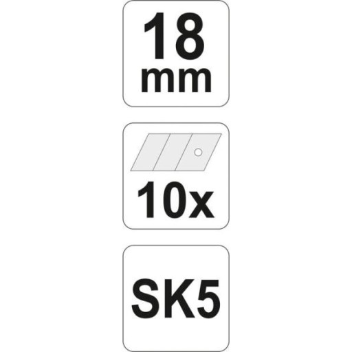 LAMACIA ČEPEL NA TAPELETNÝ Nôž 18mm 10 ks