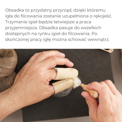 Plstený držiak s tenkou ihlou