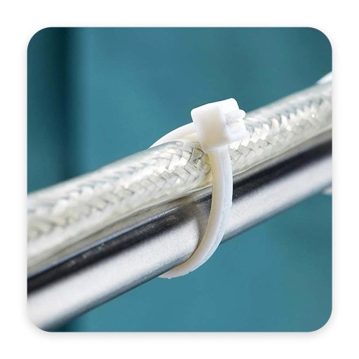 500x sťahovacie pásky Káblové pásky Zipsy 2,5 x 160 mm Silné UV sťahovacie pásky