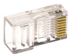 RJ45 zástrčka 8P8C UTP kat.5e 10 ks