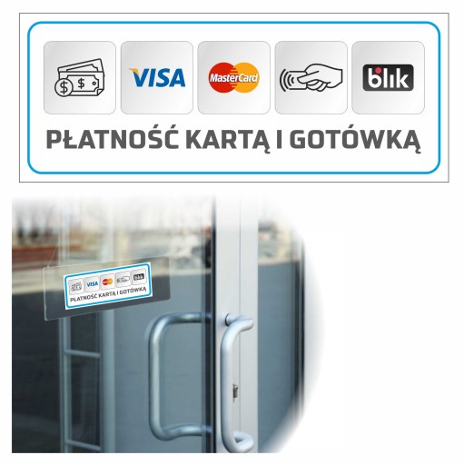 PLATBA KARTOU A HOTOVOSŤ PLATBA TAXI PREDAJŇA POKLADNA 20 cm x 7,85 cm