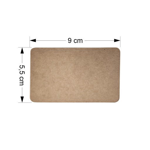 EKO cenníky - Kartón, Etikety, Visačky 55x90 mm - 50 ks
