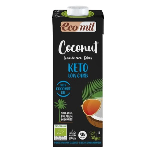 Keto Low Carb bezlepkový bio kokosový nápoj 1l