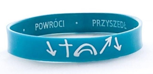 Silikónový náramok - dobrá správa - tyrkysový