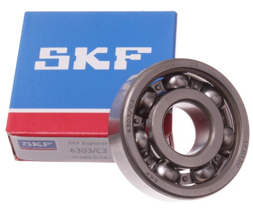 Ložisko motora 6303 C3 SKF SIMSON S50 ROMET OGAR 200 Mińsk 125 Jawa TS 350