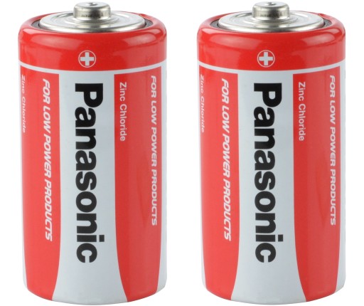 8x zinkovo-uhlíková batéria Panasonic C R14 1,5V