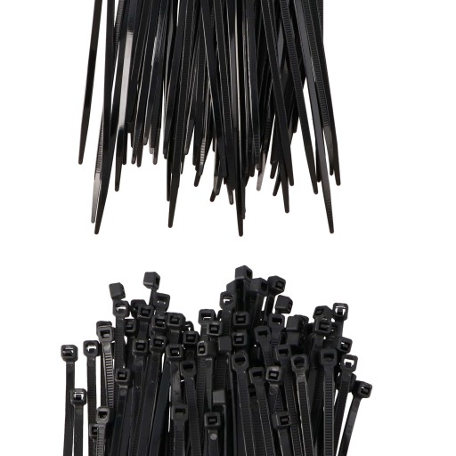 100x sťahovacie pásky Káblové pásky Zipsy 3,6 x 150 mm Silné UV sťahovacie pásky