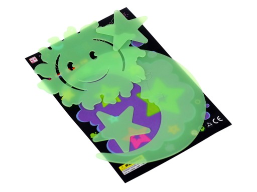 Stropná miestnosť s fluorescenčnými dekoráciami