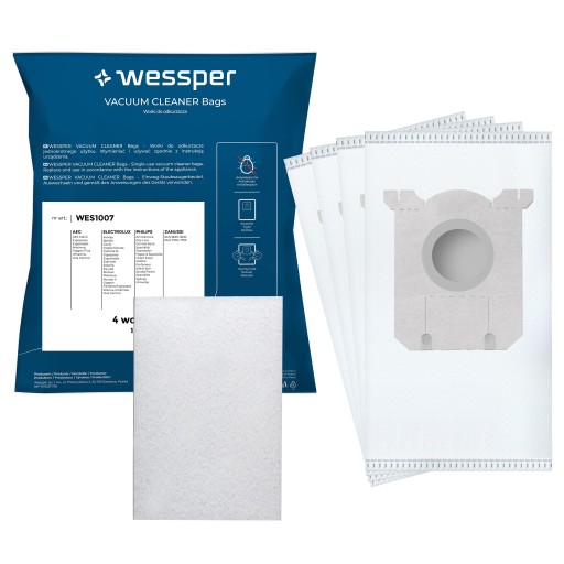 4x vrecká do vysávača Philips Electrolux AEG - vrecká Wessper Homeline