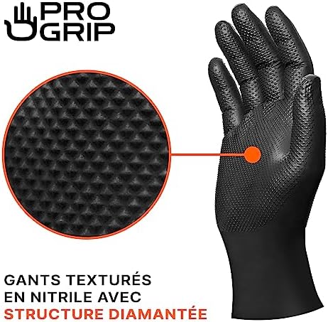 NITRILOVÉ RUKAVICE VEĽMI PEVNÝ ÚDRŽBA PRACOVNÁ ČIERNA 50 ks XL