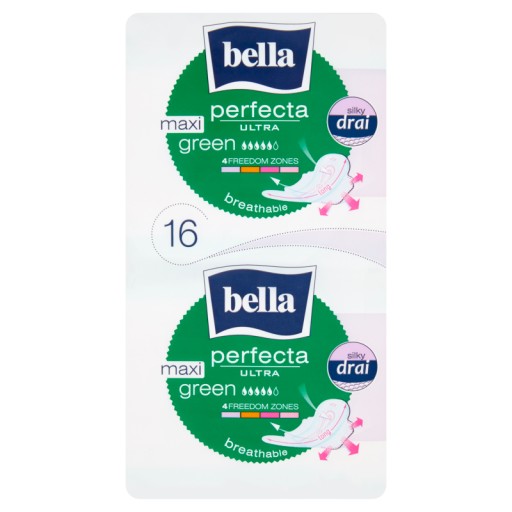 Bella Perfecta Ultra Maxi Green hygienické vložky 16 ks.