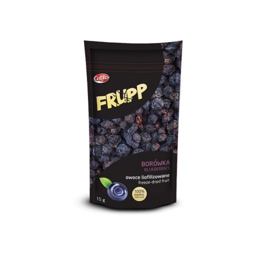 FRUPP Mrazom sušené ovocie celé sušené čučoriedky bezlepkové 15g Celiko