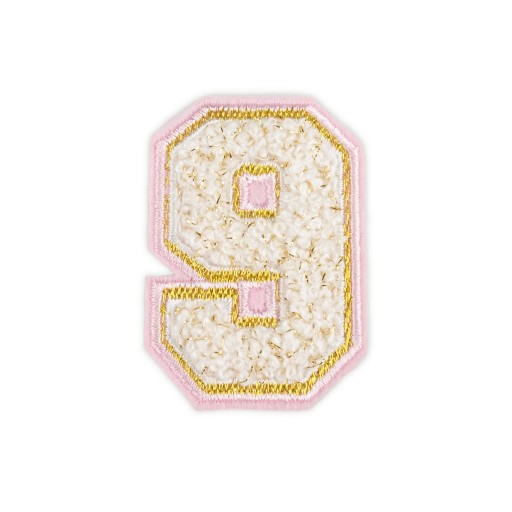 PATCH vyšívané číslo 9 deväť čísel