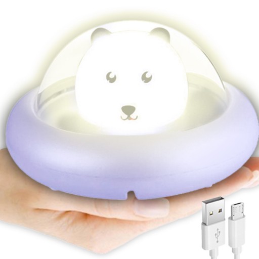 BEZDRÔTOVÁ mäkká silikónová LED nočná lampa pre DETI BEAR BEAR BEAR BEAR