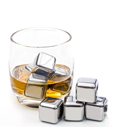 Barmanská oceľová chladiaca kocka na kávové nápoje