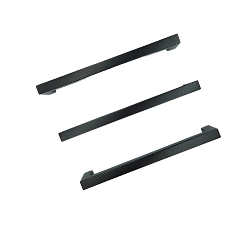 NÁBYTKOVÁ KĽÚČKA Štvorcová 128MM MAT ČIERNA