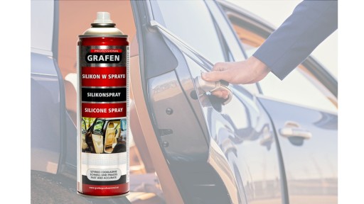 SILIKÓNOVÝ MASTNÝ SPREJ NA GUMOVÉ TESNENIE DVERÍ AUTOMOBILOV 500ml