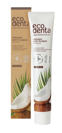 Bio zubná pasta bez fluoridu Ecodenta kokosový olej 75 ml