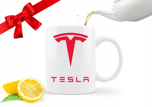 hrnček na kávu s potlačou Tesla AUTO+ Meno Darček