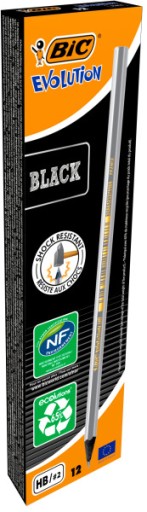 BIC EVOLUTION ČIERNA TRADIČNÁ ceruzka X 12 KS