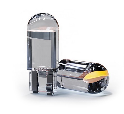 T10 HPC 360' sférický W5W transparentný oranžový