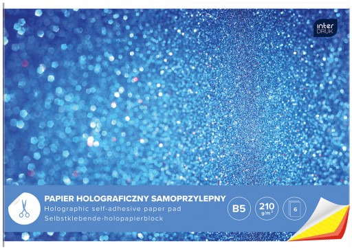 SAMOLEPIACI HOLOGRAFICKÝ PAPIER B5 6 TLAČ
