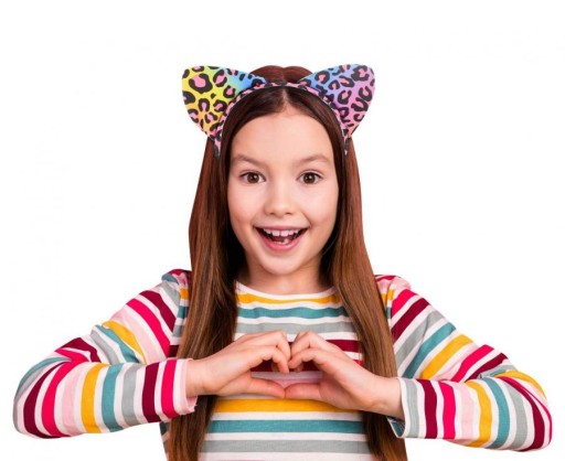 Farebná leopardí čelenka