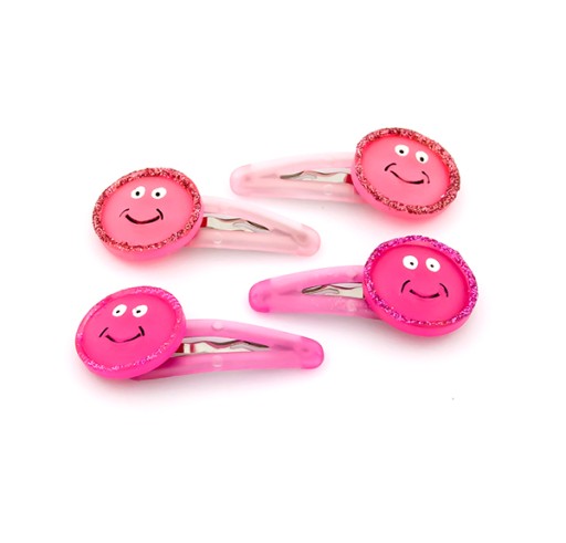 Dvojité ružové manžetové gombíky Pyki smile, 4 kusy