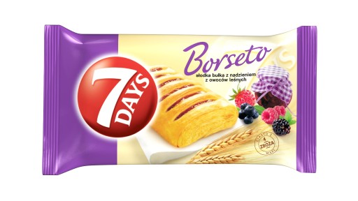 ZĽAVA! 7 Days Borseto rolka s príchuťou lesného ovocia s náplňou 80 g