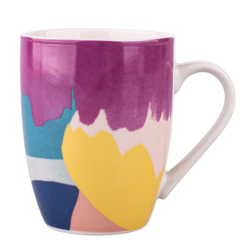 DARČEKOVÝ HRNČEK 300ml, vyrobený z porcelánu, Abstraktný vzor