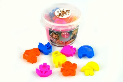 Kinetický piesok vo vedre 350g + 8 foriem