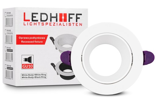 3X Zapustená halogénová lampa MOVABLE GU10 White LED Eyelet Zapustená LED
