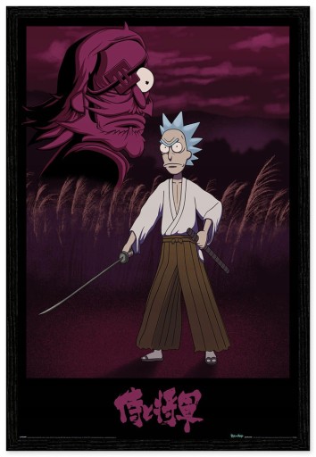 Nástenný plagát Rick and Morty Samurai 61x91,5 cm