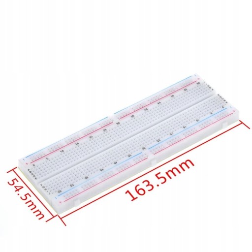 Prototypová doska MB-102, 830 pólov, kompatibilná s Arduino