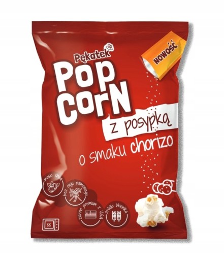 Popcorn Pękatek s príchuťou chorizo 90g do mikrovlnky