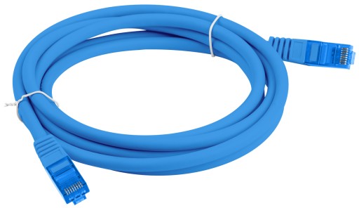 Internetový kábel Ethernet Twisted RJ45 LAN Cat 6A SFTP 0,25 m Modrý