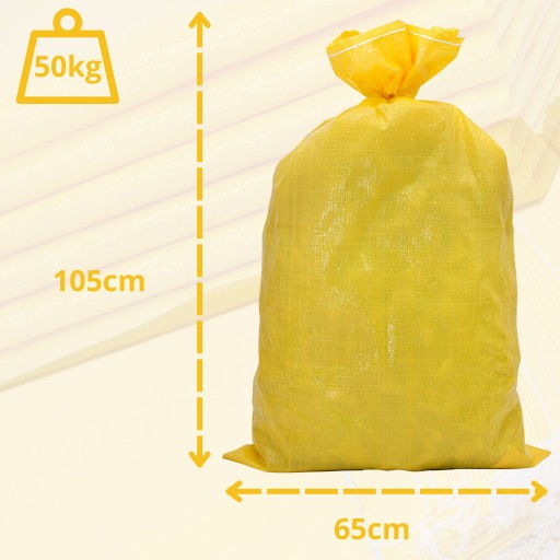 Vrecko na obilie Feed Coal 50 Kg 65X105cm Yellow