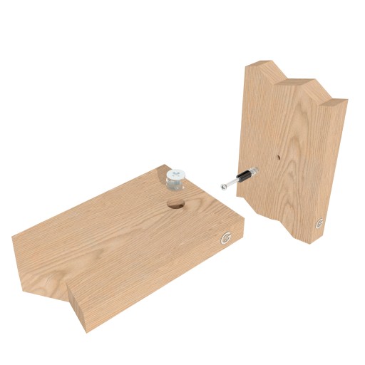 Konektor, excentrický hák, 28 mm Euro závit