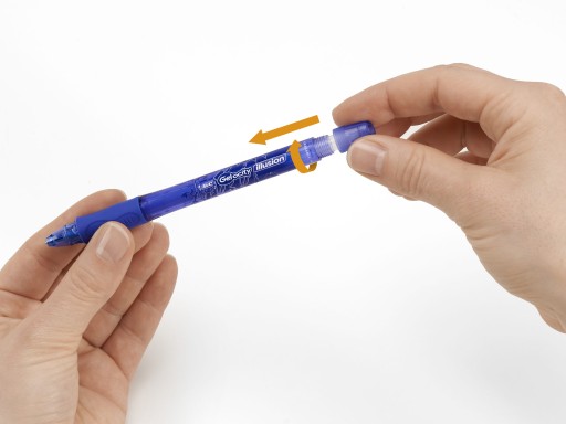 BIC GEL-OCITY ILLUSION NÁPLNE GULIČKOVÉHO PERA ČIERNA Stierateľné 3 KS