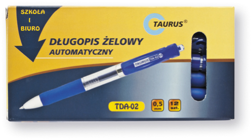 TAURUS TDA-02 AUTOMATICKÉ GÉLOVÉ PERO, MODRÉ
