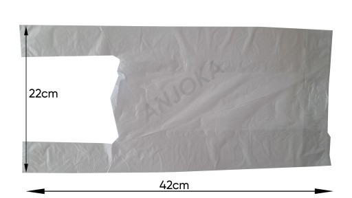 Jednorazové nákupné HDPE tašky v rolke 22x42cm 350 ks