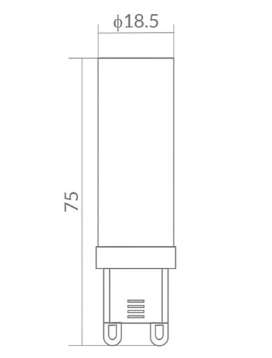 LED žiarovka Halogénový závit G9 12W=100W 3000K Teplá farba